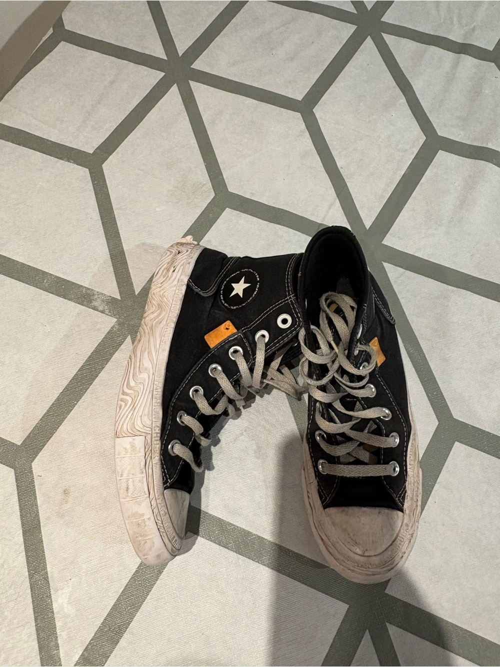 Converse Black and White High-Top Sneakers